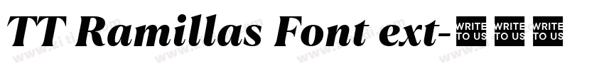 TT Ramillas Font ext字体转换 TT Ramillas Font ext字体转换